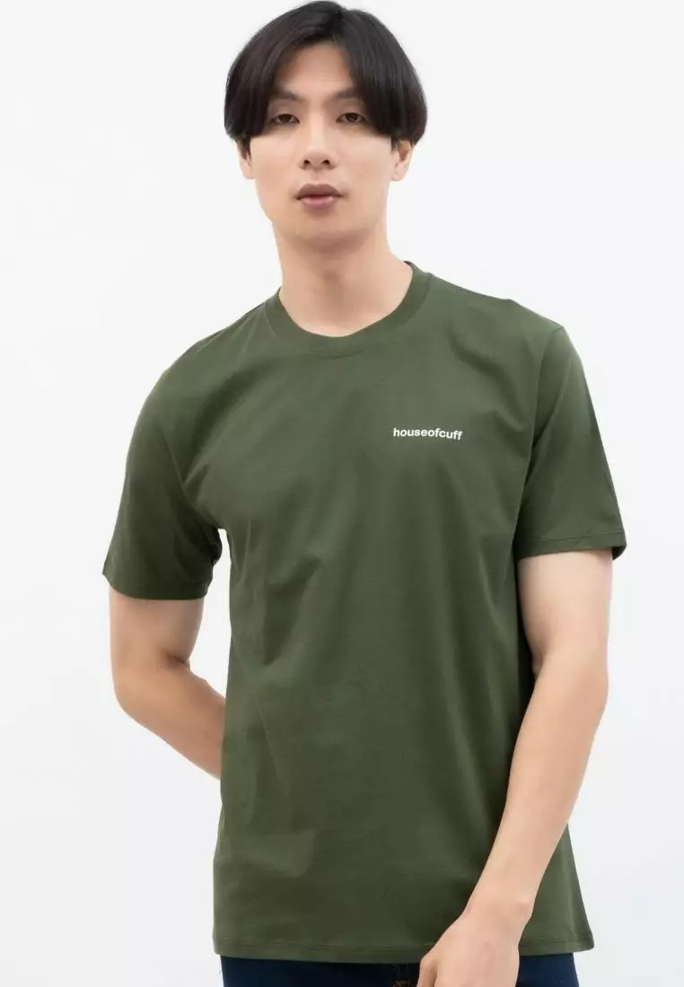 Kaos Polos Pria Premium Katun Combed Lengan Pendek Army