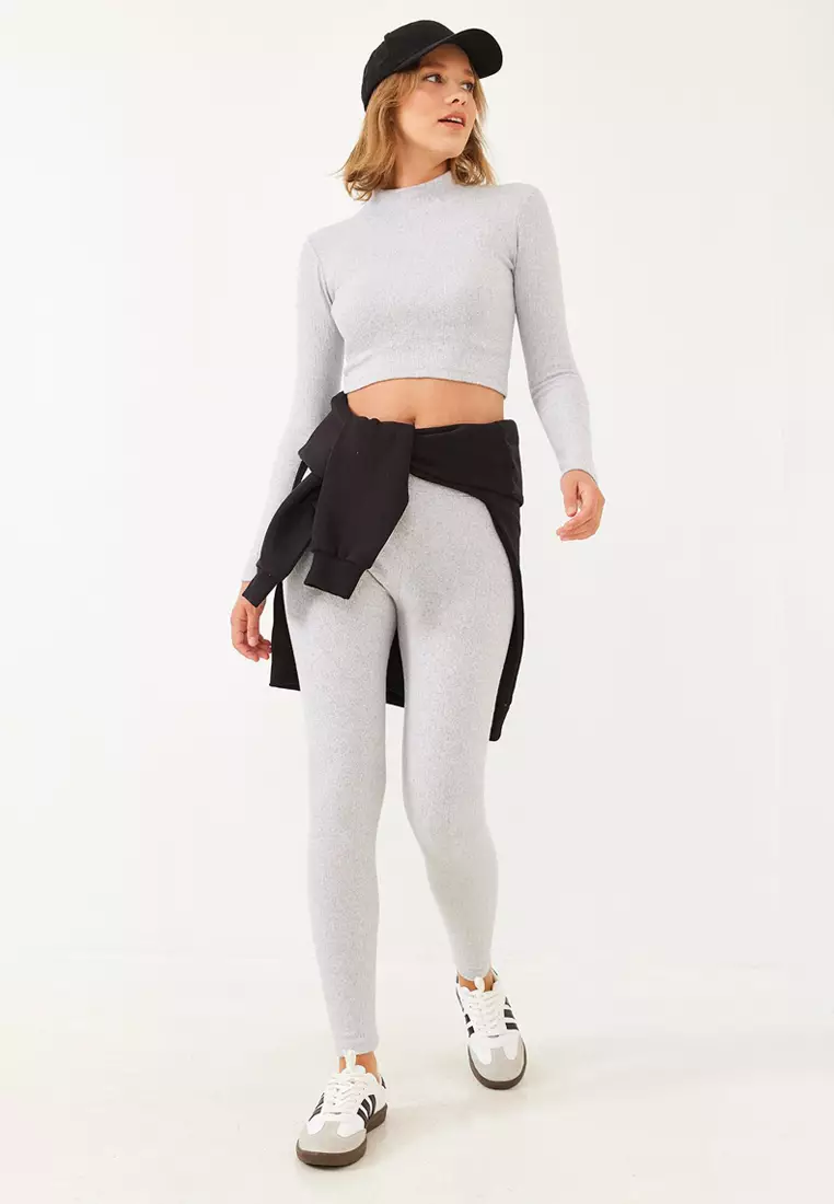 Women's Crop Top-Bottom Set With Tights 149 60251869