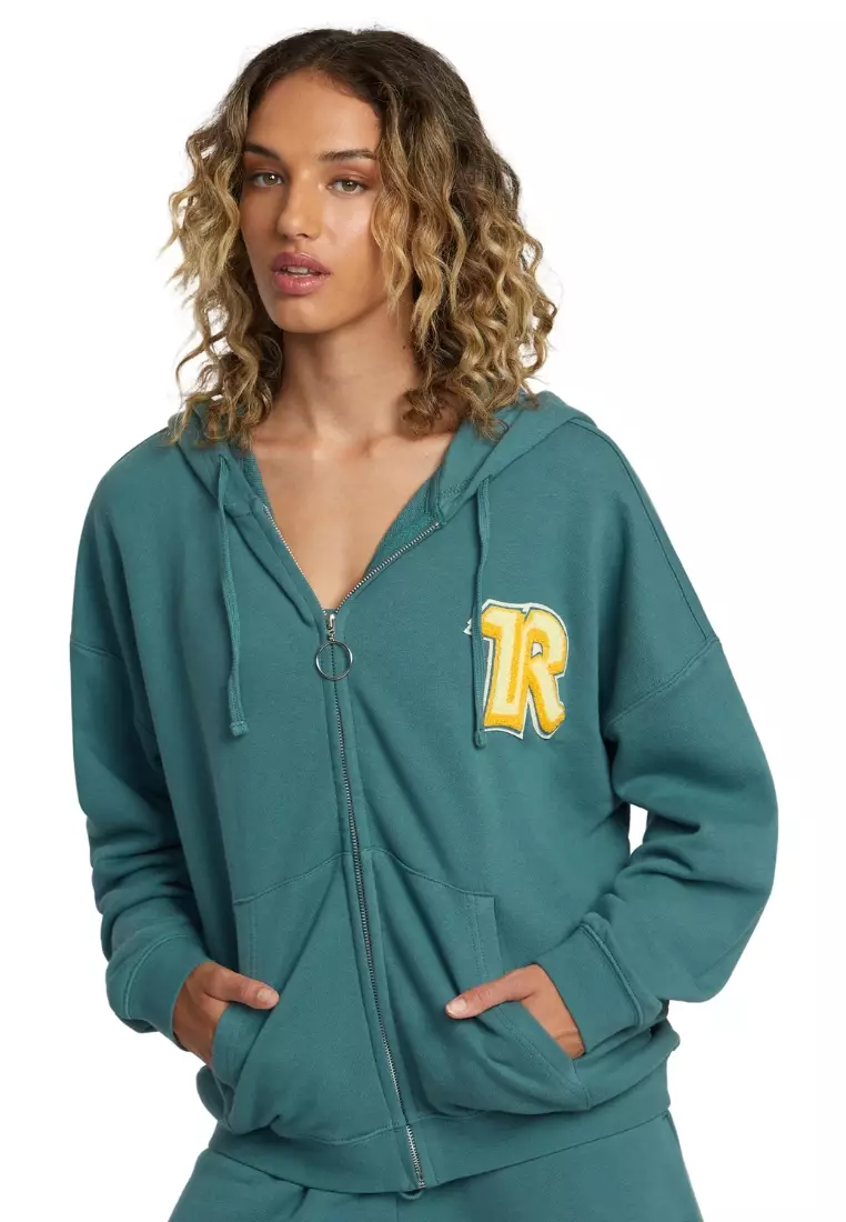 Rvca zip up hoodie deals