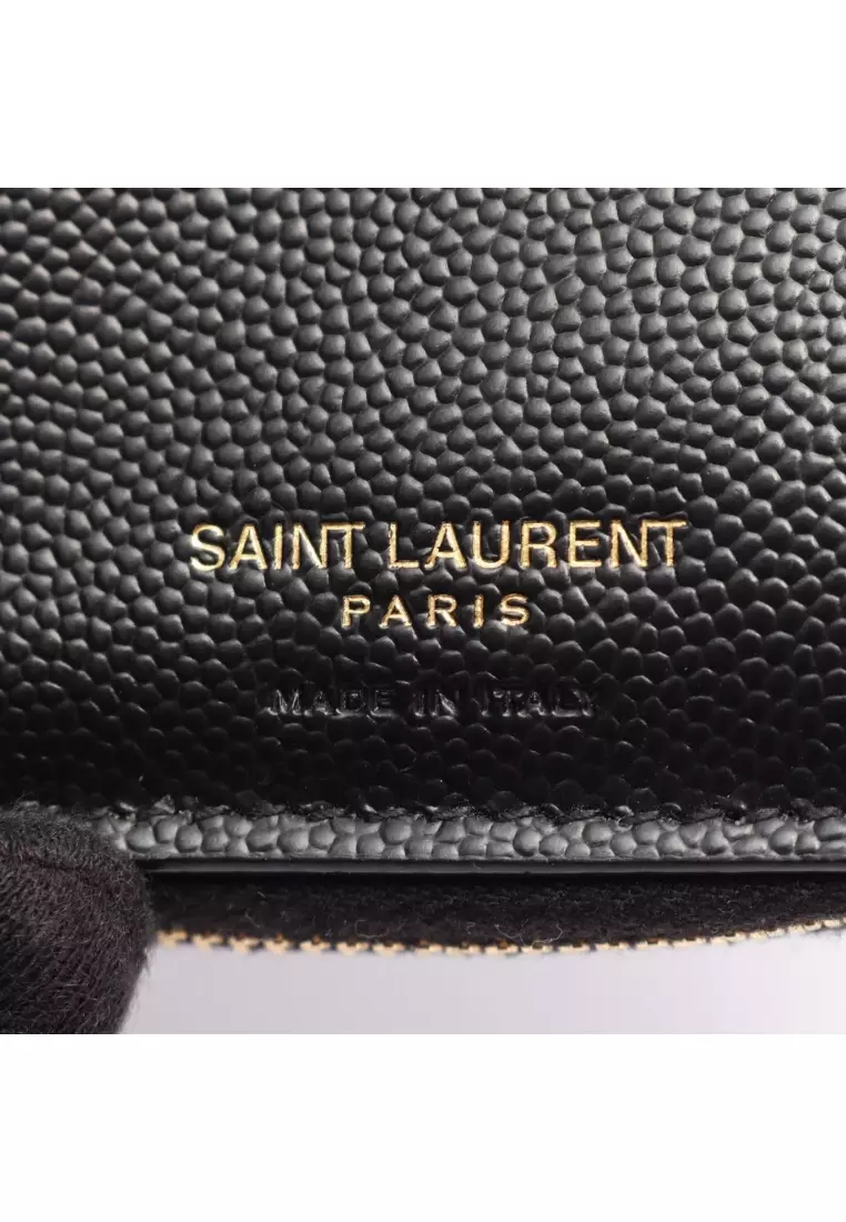 Saint Laurent Paris Pre-Loved SAINT LAURENT PARIS monogram Bi-fold