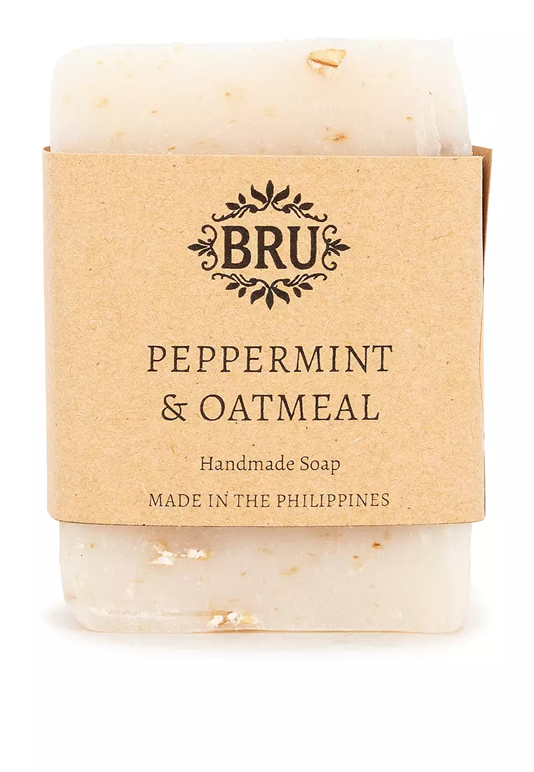 Bru Handmade Soap Peppermint and Oatmeal