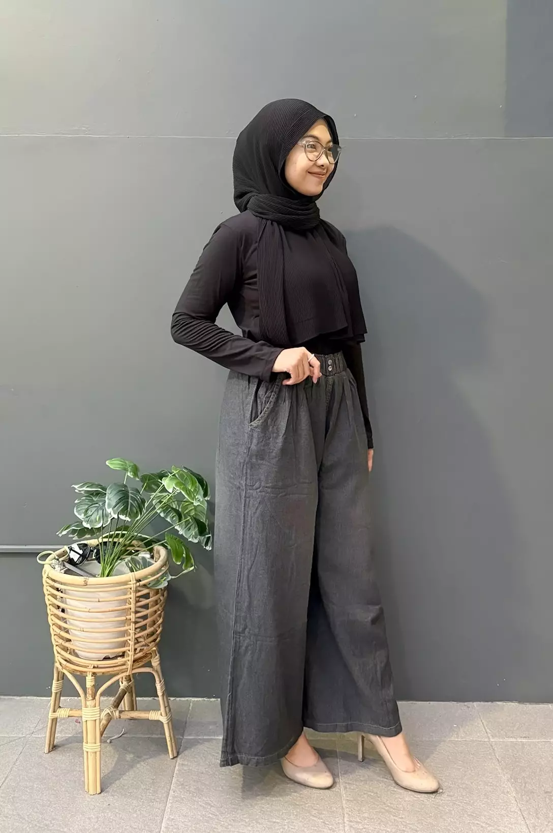 Keyla Cullote (Celana Kulot Denim Basic) Fit BB 80 kg