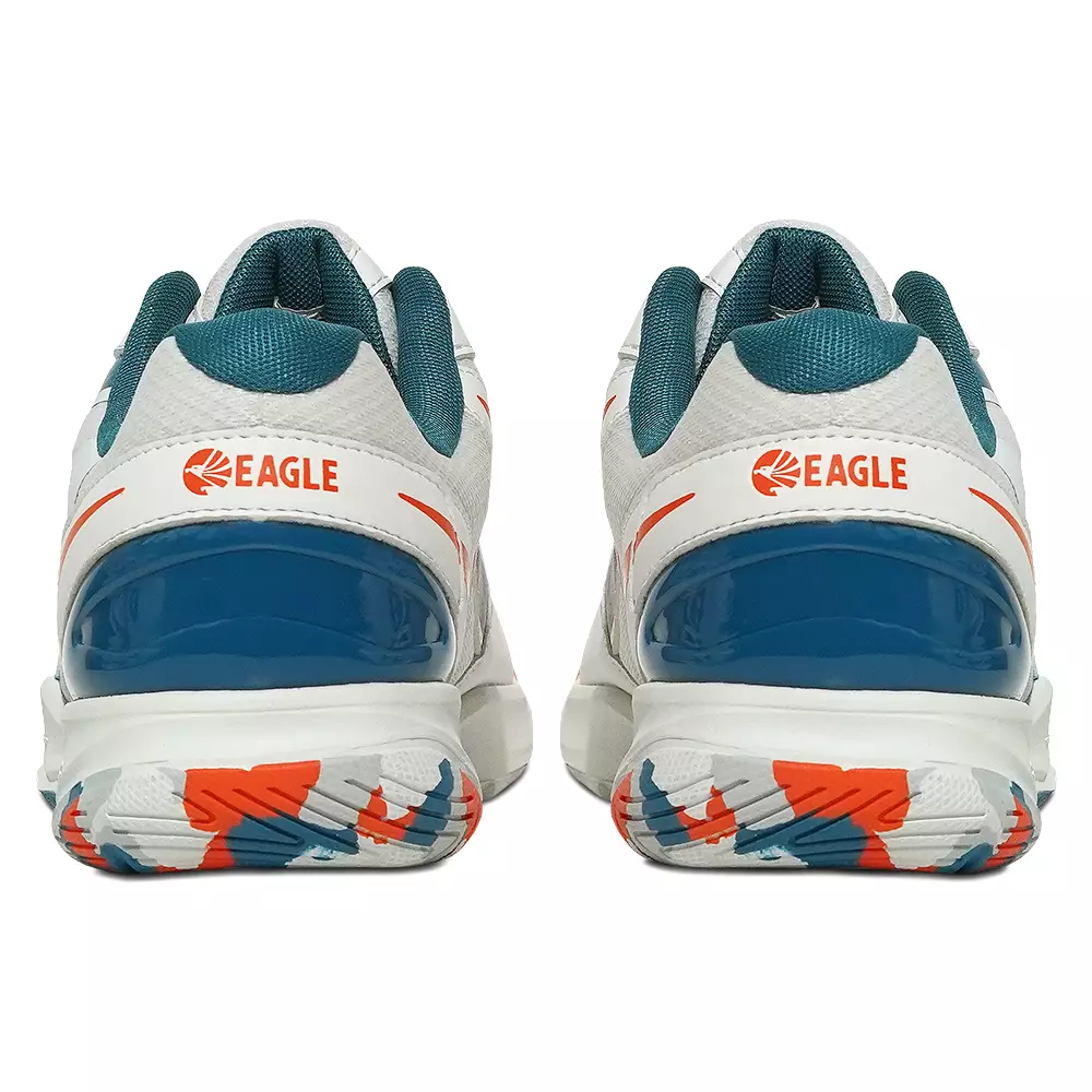 Eagle Sepatu Badminton Mirage - PUTIH/TOSKA TUA/JINGGA