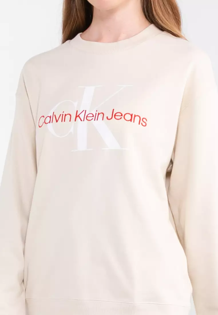 Calvin klein sale crew sweatshirt