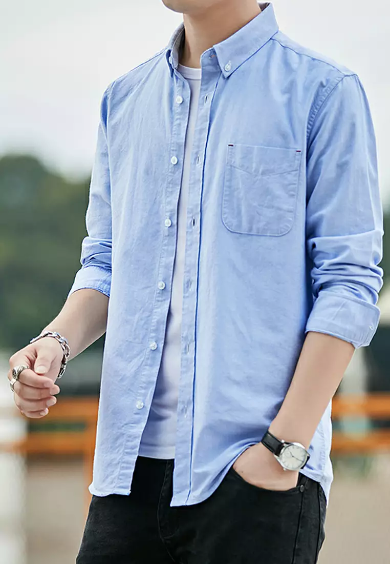 Pure Cotton Long Sleeved Shirt C1501