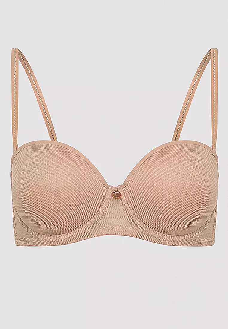 Nude Padded Pop Up Padded Bra