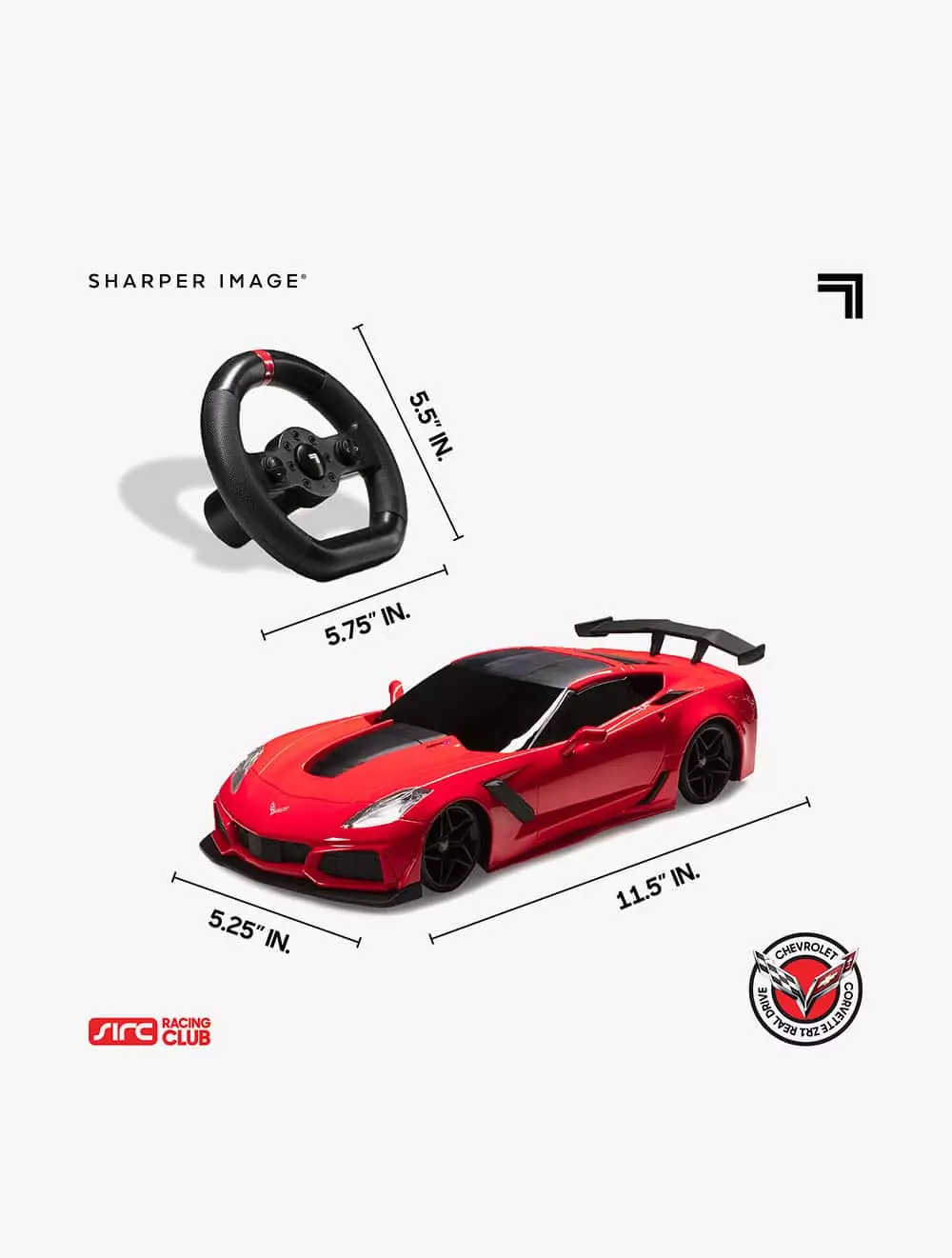 Sharper Image Toy RC Real Drive 1:16 GM Corvette - DCP1212016951 - Multicolor