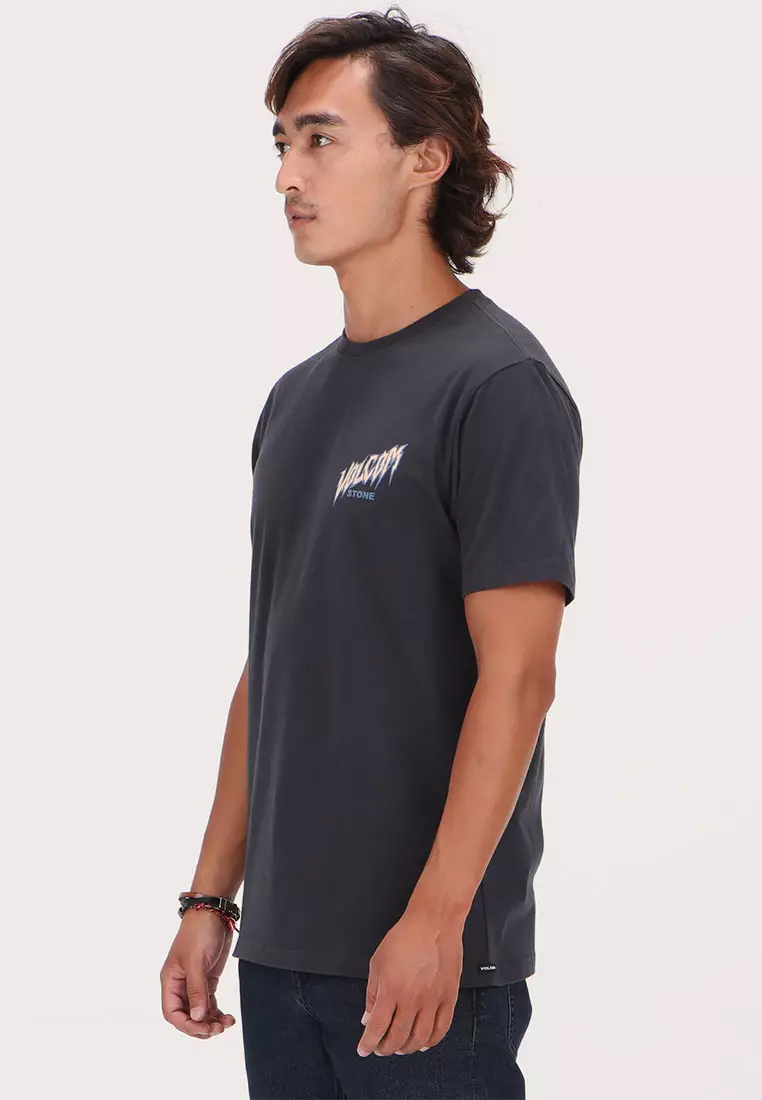MSF MEOW WBH SHORT SLEEVE TEE WASHED BLACK HEATHER\