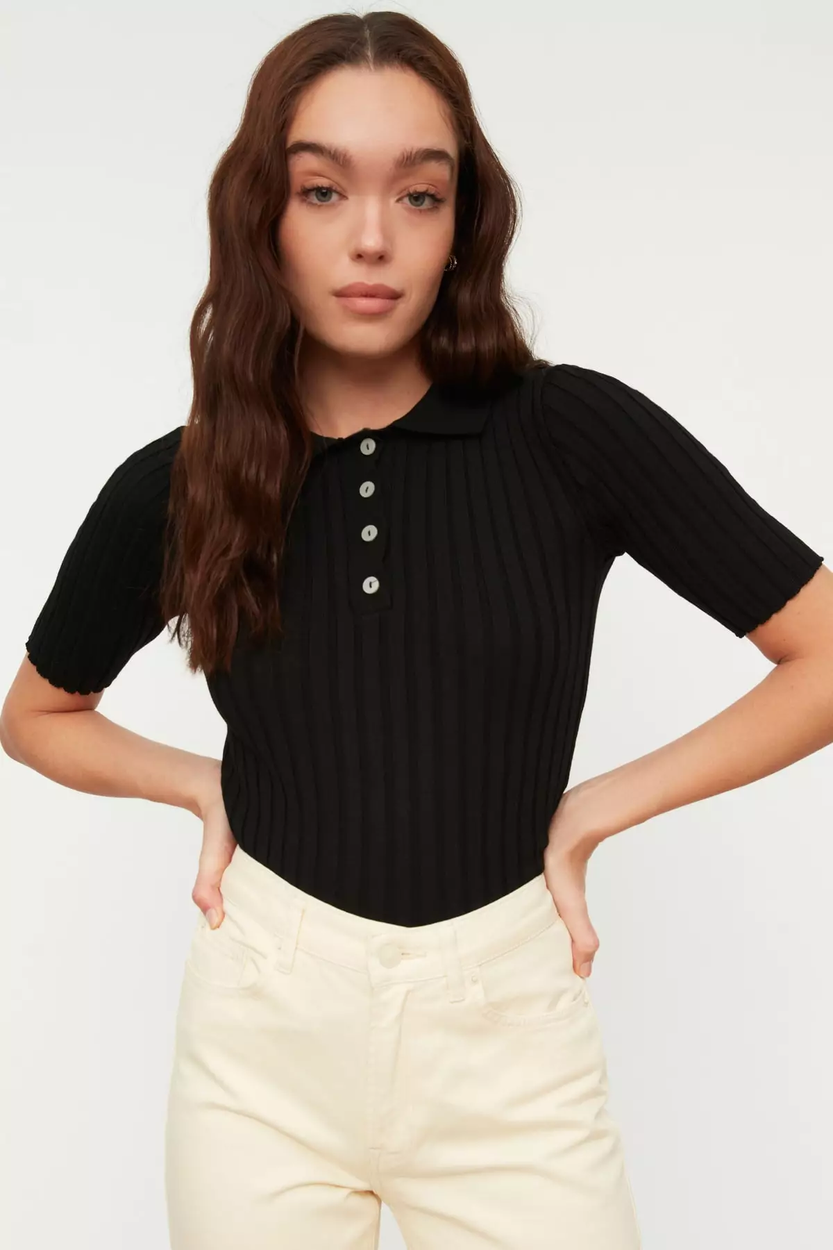 Polo Sweater Top