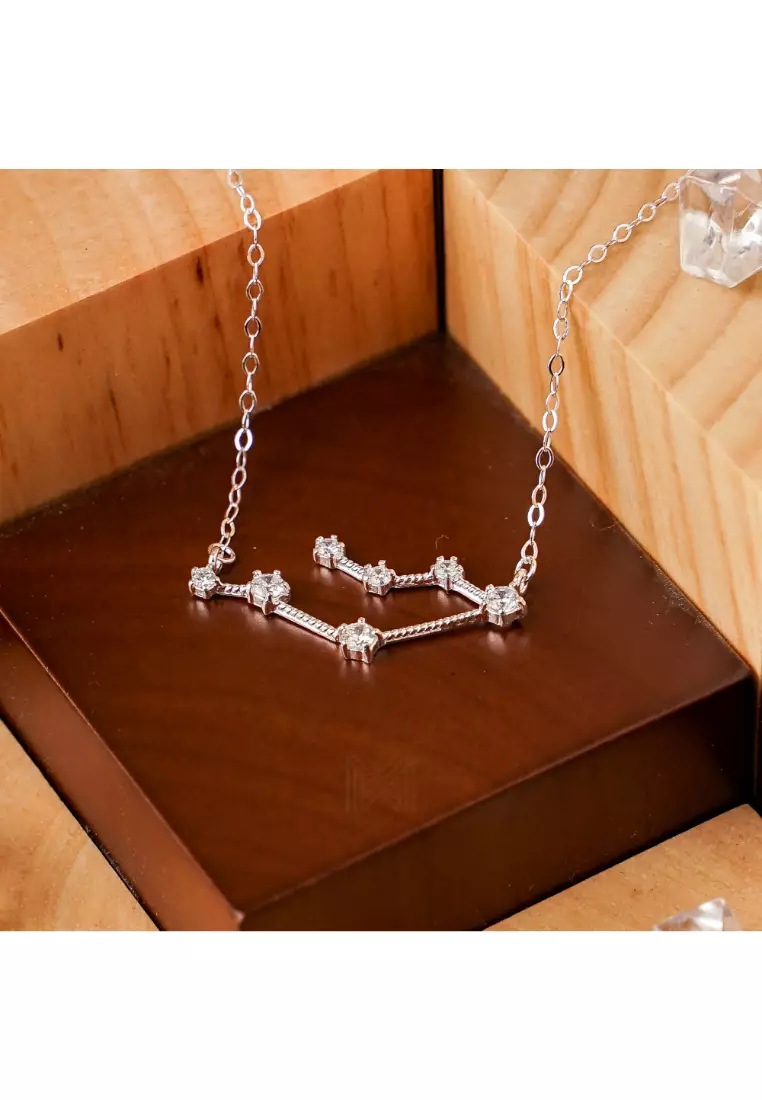 Gemini constellation necklace silver hotsell