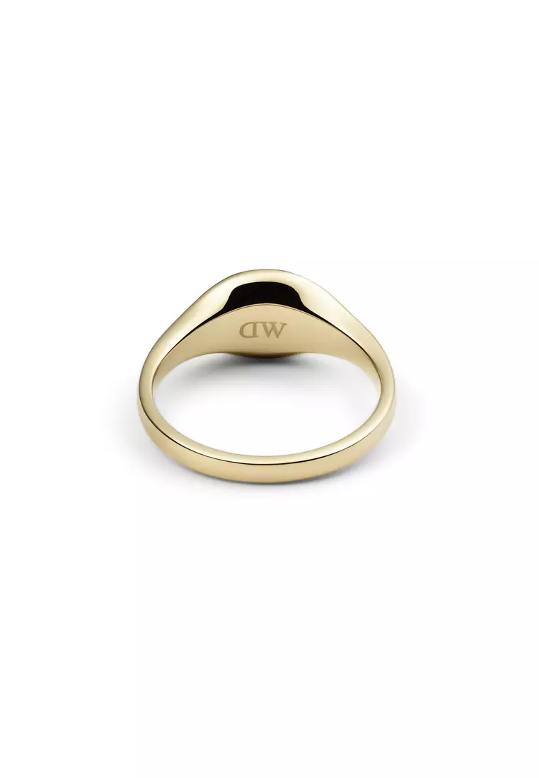Classic Mini Signet Ring Gold - Unisex Ring for women and men stainless steel Ring DW Official Authentic Original