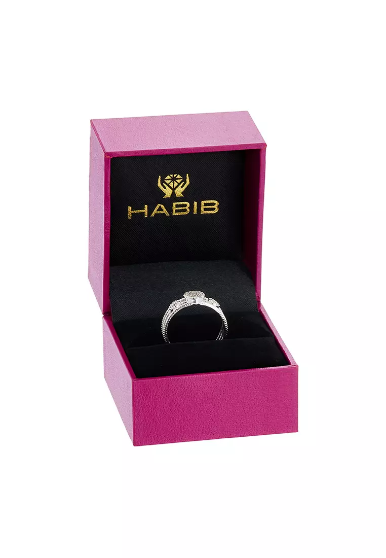 HABIB Diamond Ring in 375/9K White Gold 271311224
