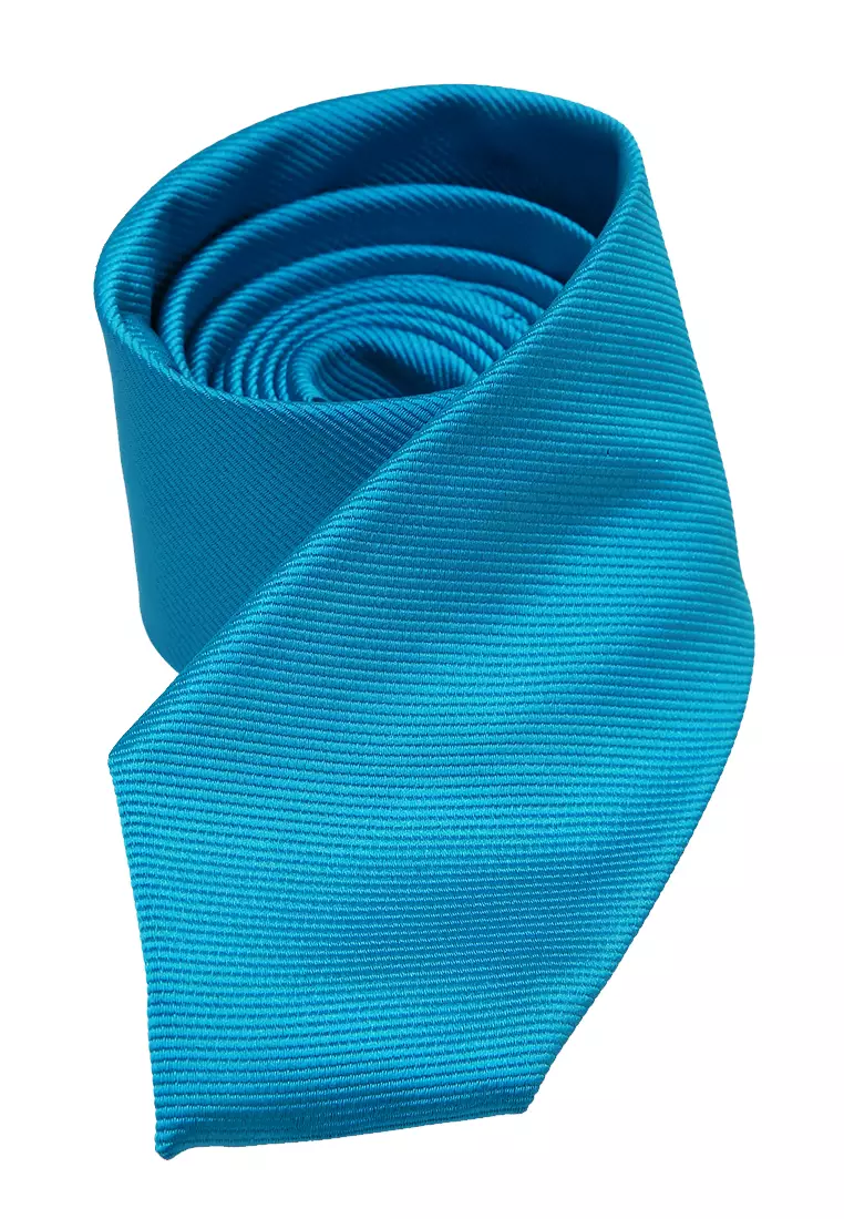 Stranger Dasi Pria Polos Plain Tie Man Neckwear Material Polyester ORIGINAL - Tosca Blue