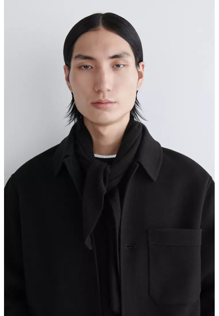 DOUBLE-FACED WOOL OVERSHIRT