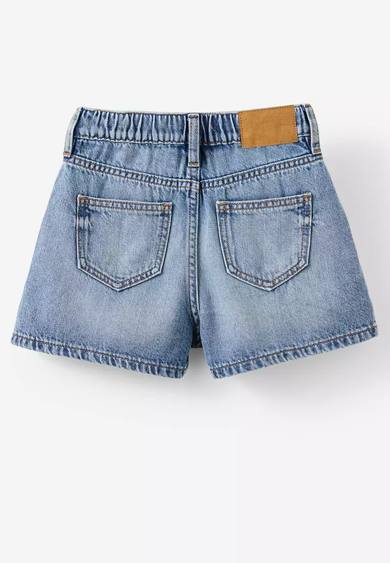 Sarai Pleat Front Denim Shorts