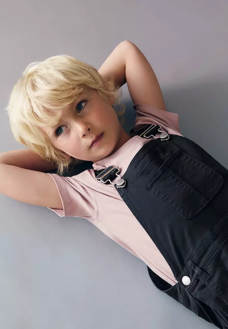 Straight Denim Dungaree Jumpsuit