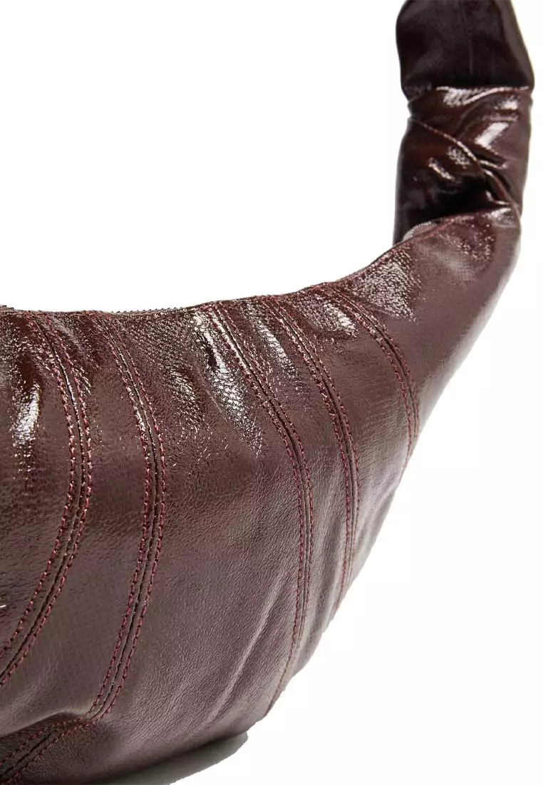 Small Croissant Bag Coated Cotton Chocolate Fondant BG0003LF1329