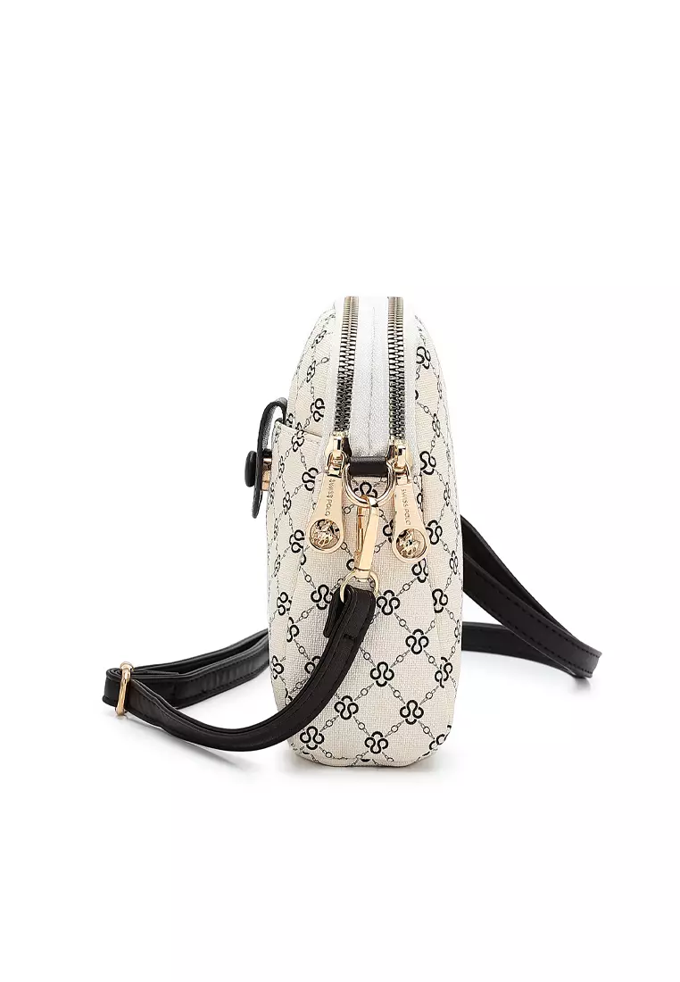 Women's Top Handle Bag / Sling Bag / Crossbody Bag - Beige