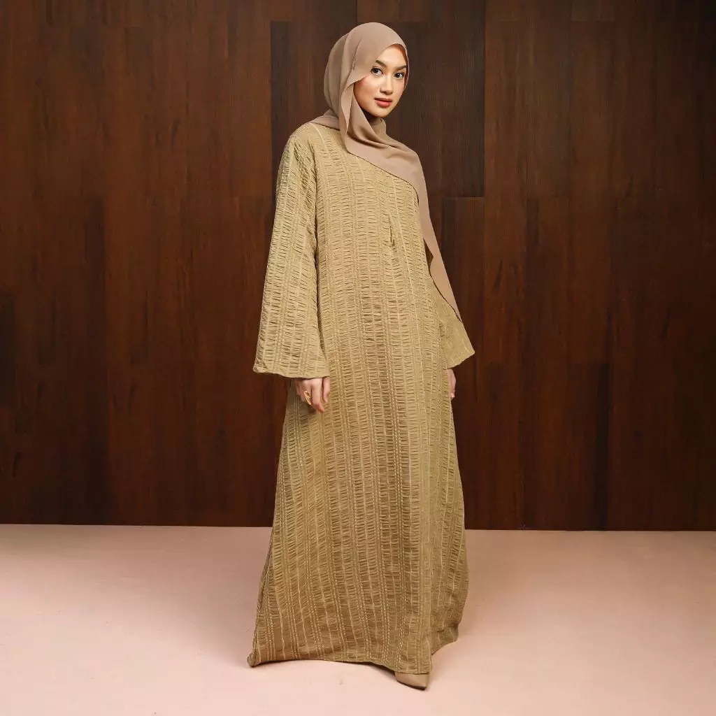 Shani Abaya Dress Series Honey Gold