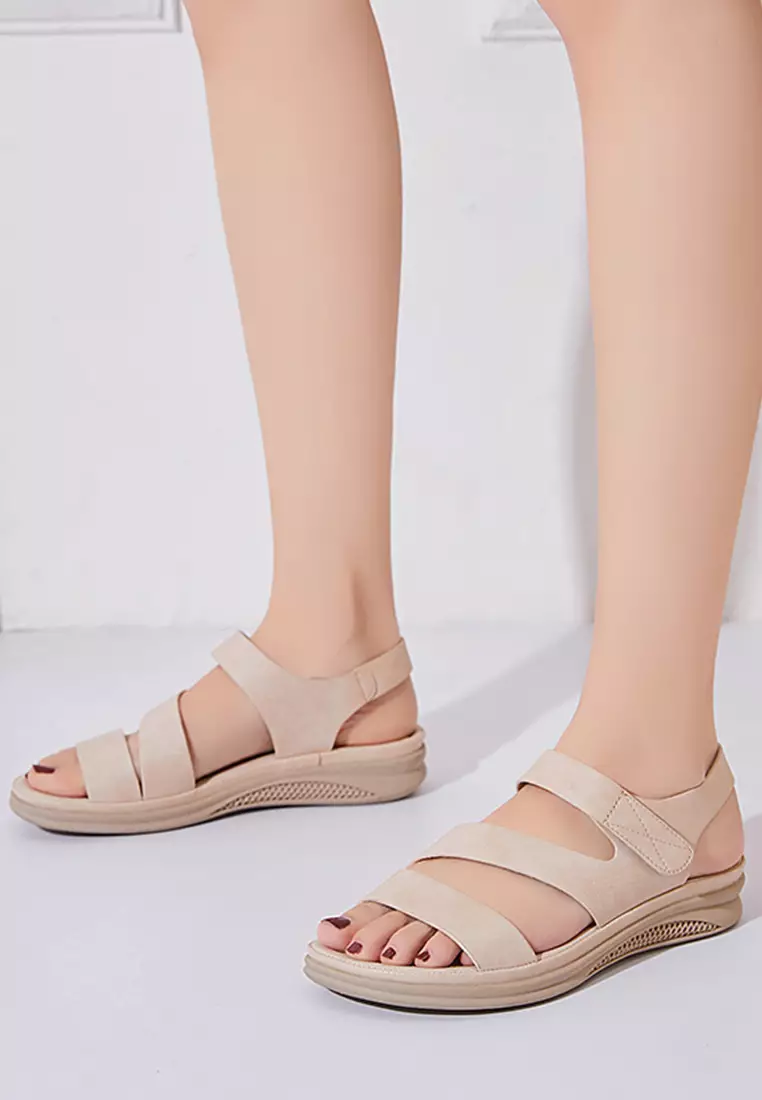 Heel Velcro Strappy Sandals ALM637-3