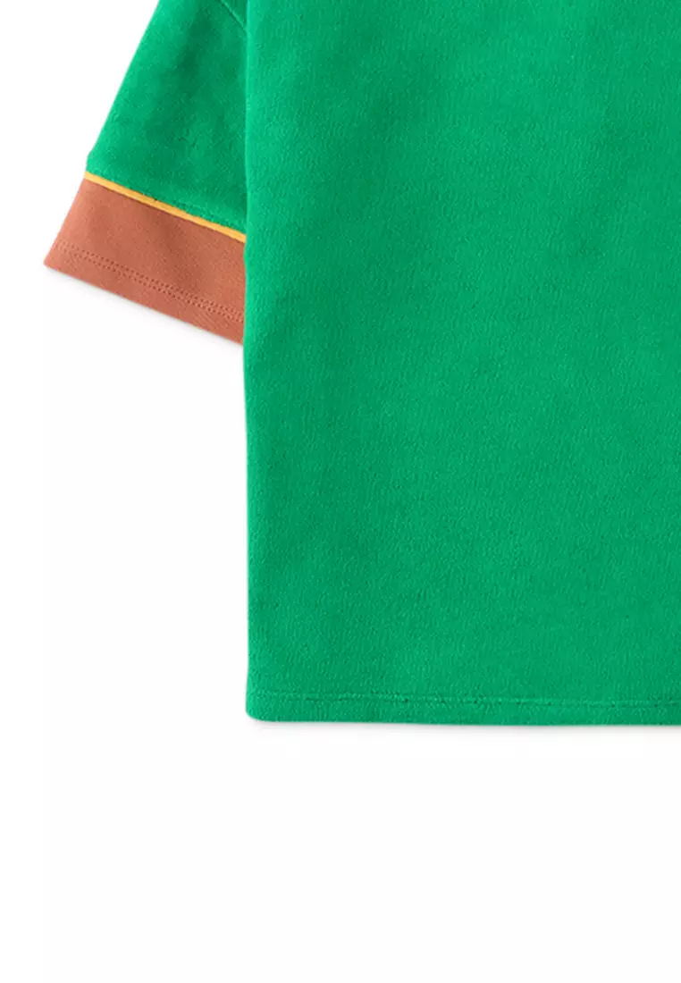 Boys Logan Tee With Lion Embroidery