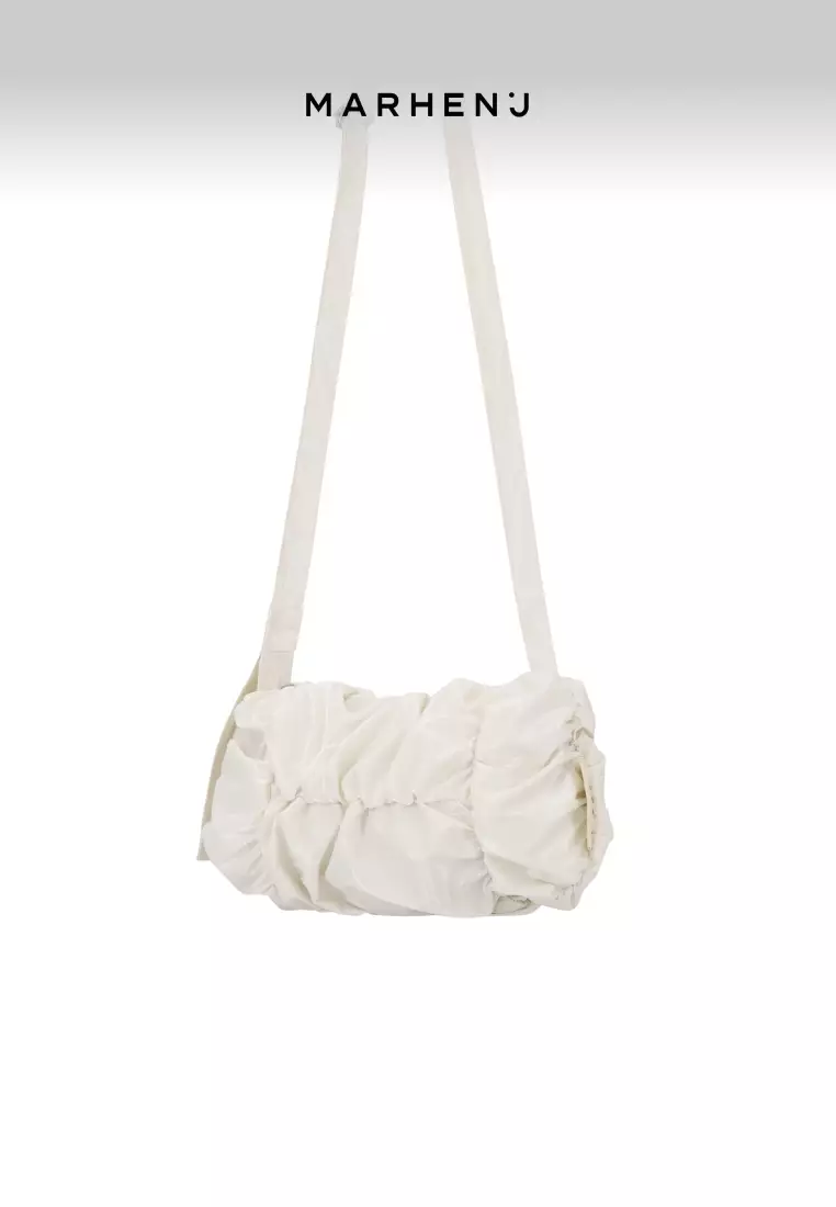POPCORN SWING MINI Nylon Crossbody Bag Cream White