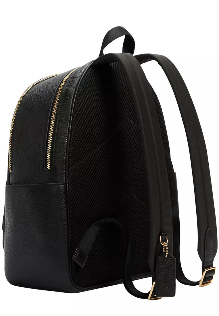 All black coach backpack shop