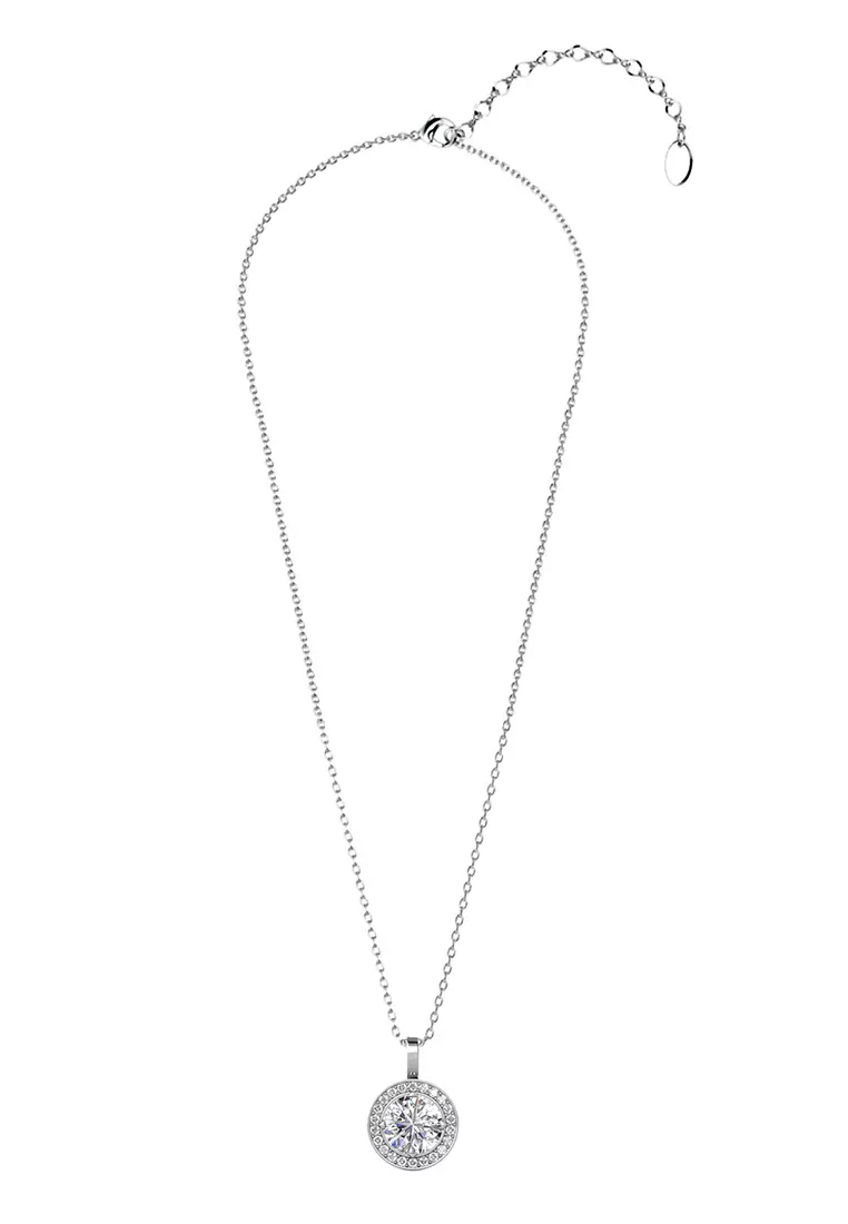 [GRA MOISSANITE DIAMOND COLLECTION] Mon Seul Pendant - Kalung Moissanite 0.8 CT Diamond 925 Silver CELESTA by Her Jewellery