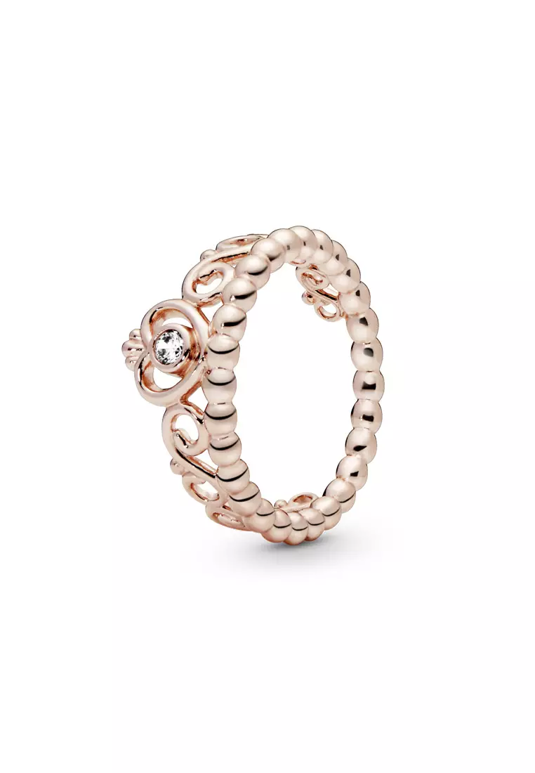 Buy PANDORA Pandora 14k Rose Gold Plated Princess Tiara Crown Ring