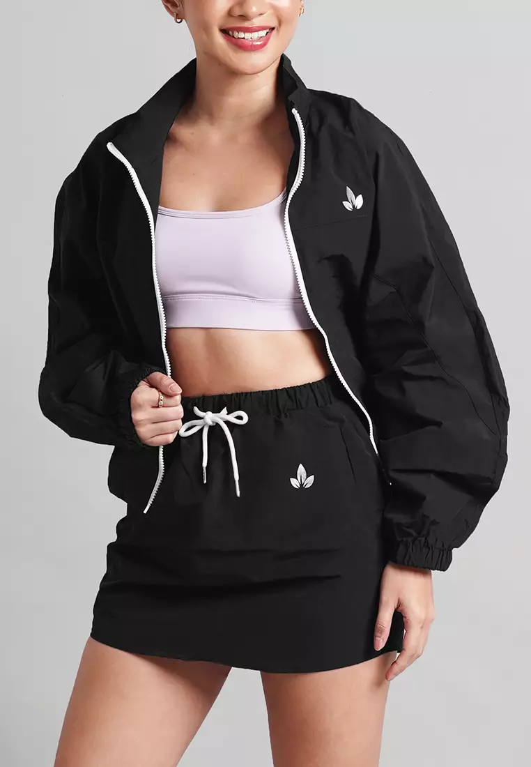 Buy Lotus Activewear Sunlee Parachute Parket Jacket and Skirt Set