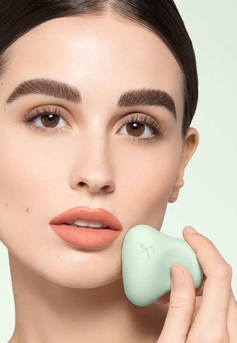 Complexion Pro Beauty Sponge in Sage Set of 4 [Ergonomically-Shaped Makeup Sponge]