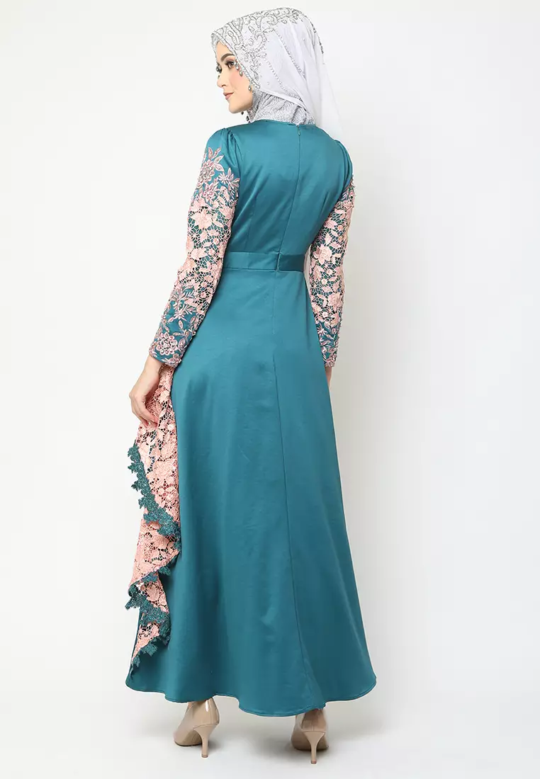 Bibiq Gamis Brokat Satin