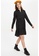 DeFacto black Long Sleeve Mini Dress 9C91DAA5A91904GS_3