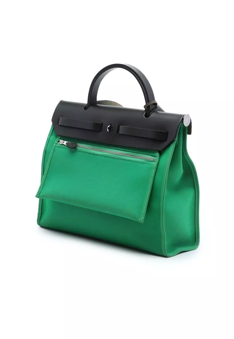 Pre-Loved Hermès Toile Herbag Zip 31