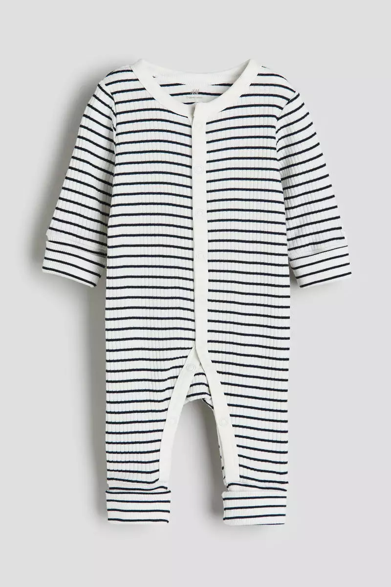 H&m striped romper shop