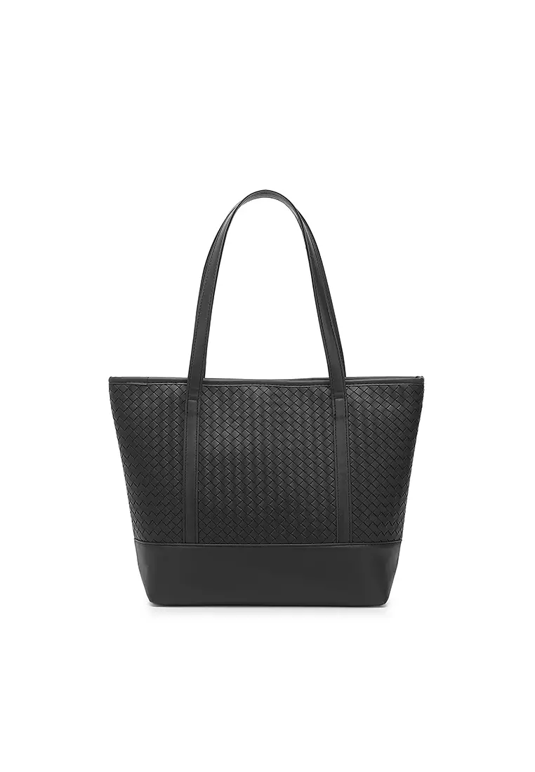 Women's Tote Bag / Shoulder Bag / Top Handle Bag - Black