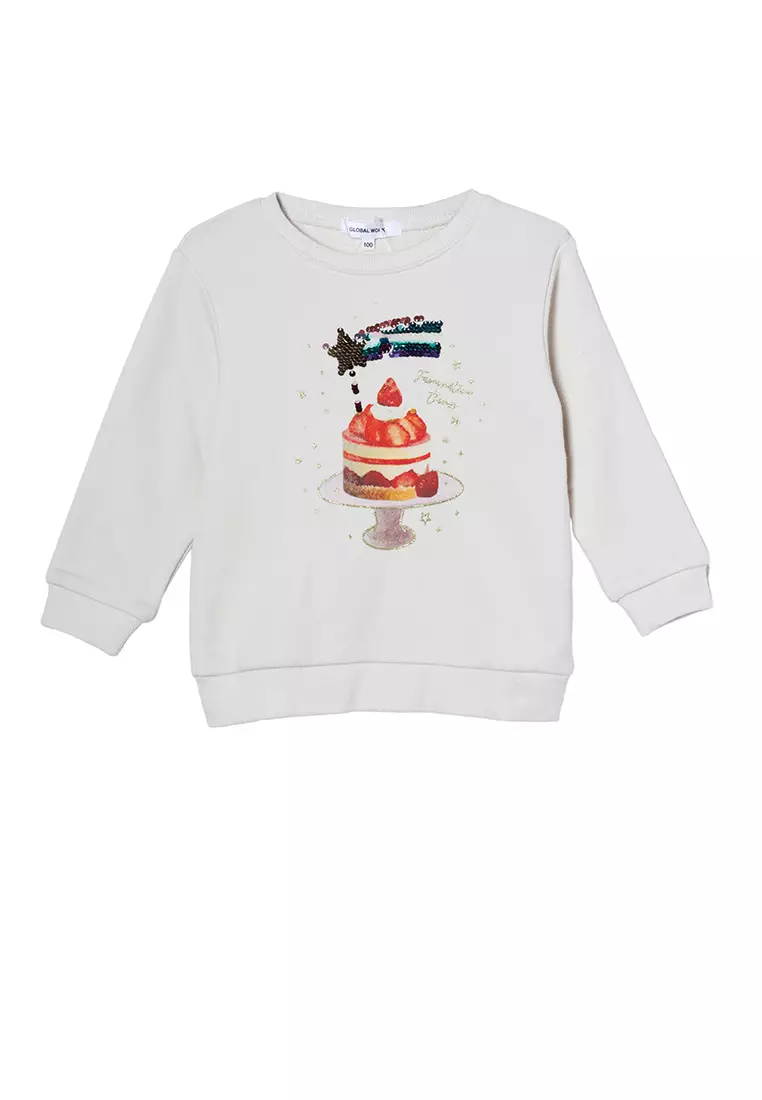 \u3010KIDS\u3011Graphic Print Sweatshirt