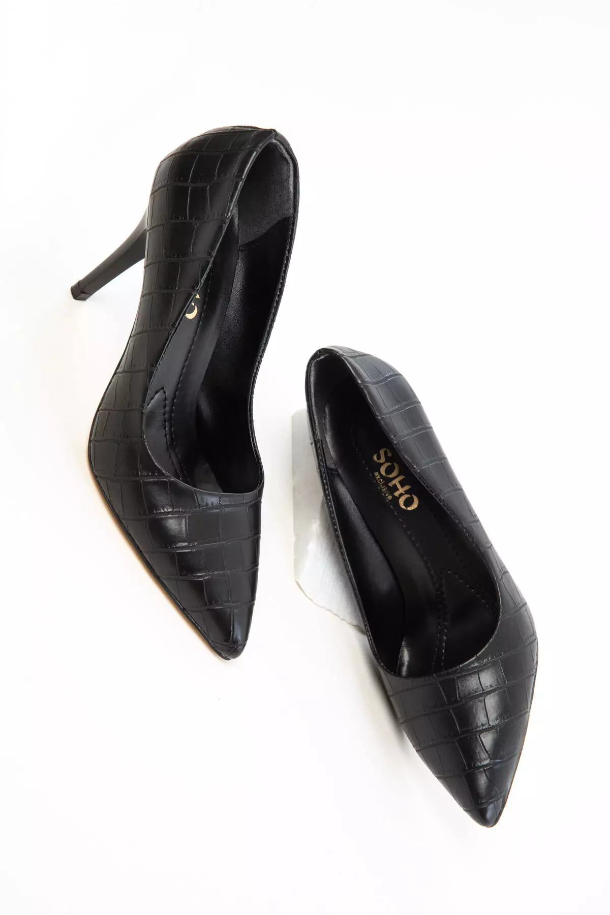 Black Krako Women'S Classic Heeled Shoes 19550