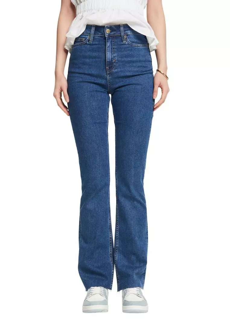 ESPRIT - Mid-Rise Bootcut Jeans at our Online Shop