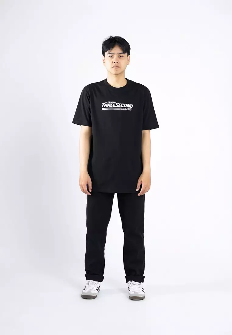 3Second Men's T-Shirt Short Sleeve Regular Fit Cotton Own The Streets OL-C350525