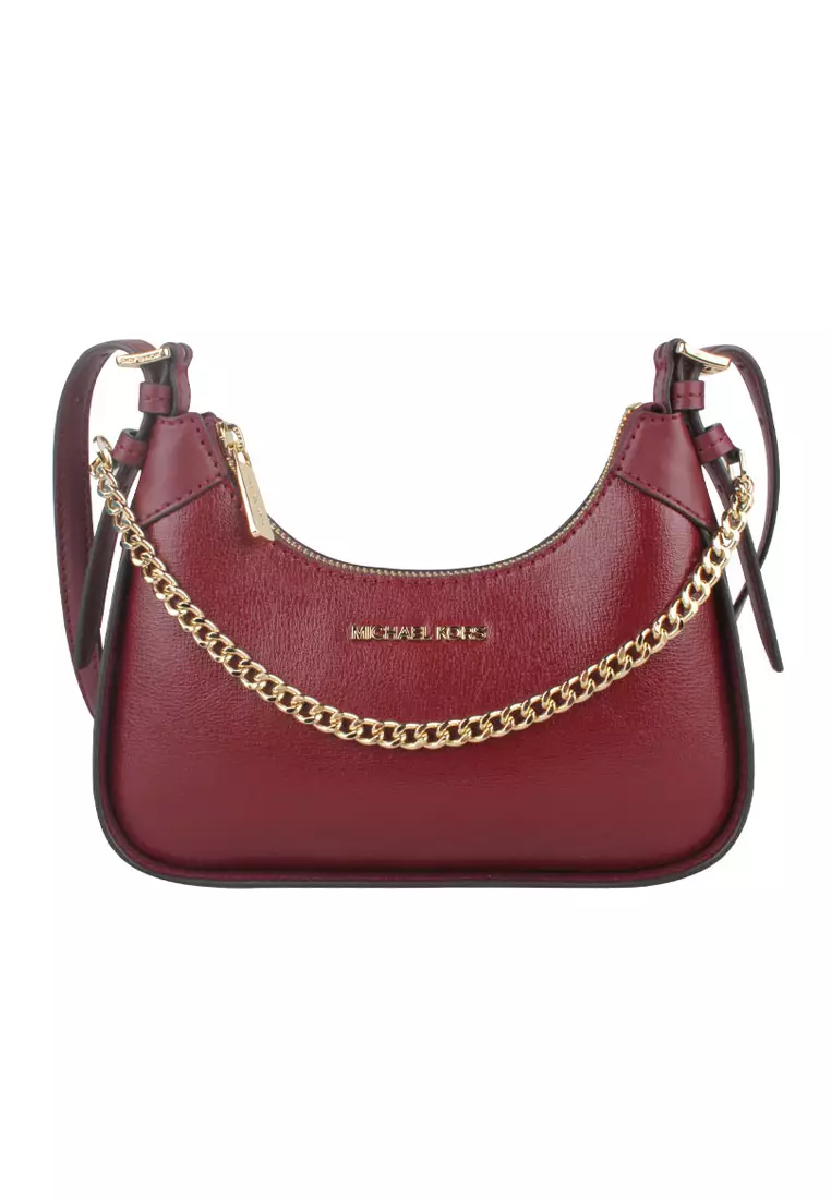 Michael michael kors crossgrain leather small crossbody top clutch