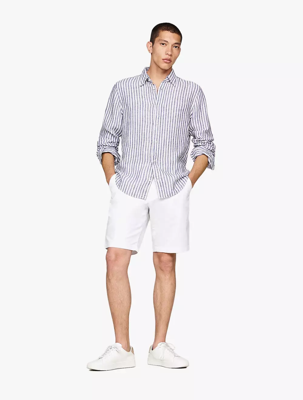 Tommy Hilfiger - 1985 Collection Essential Harlem Relaxed Fit Shorts - White - White