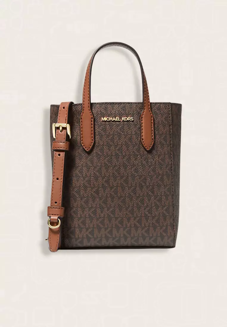 Michael Kors Vincent Extra-Small Logo Crossbody Bag With Card Case Brown