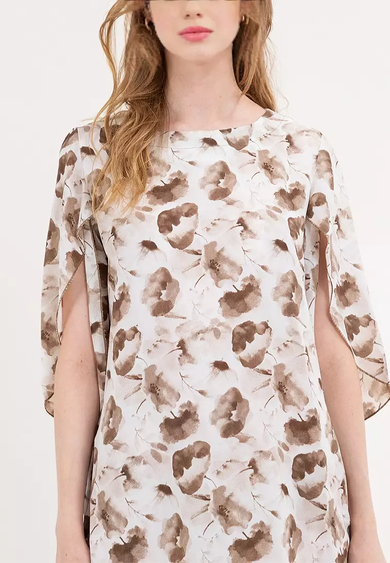 Lilybeth Petal Sleeves Dress