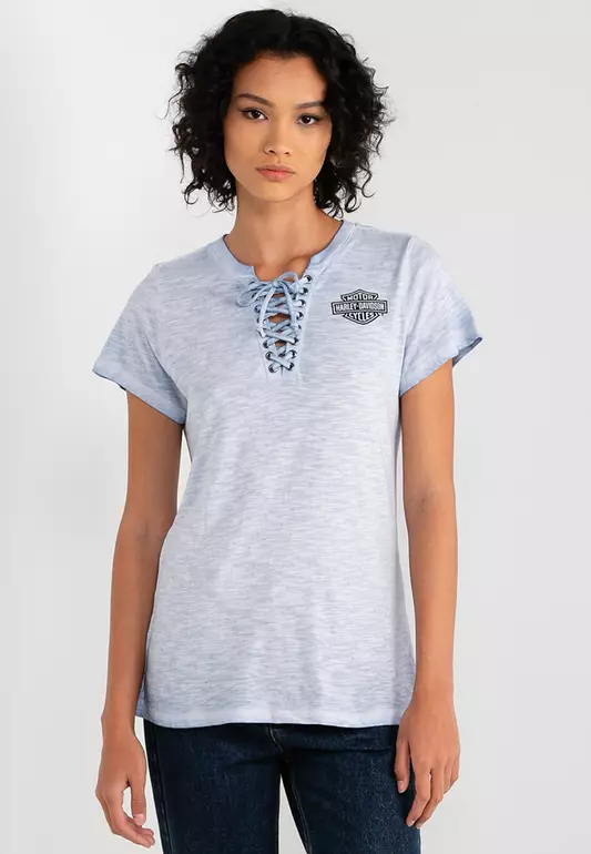 Throttle Lace-Up Tee
