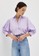 Love, Bonito purple Brienne Puff Sleeve Cotton Shirt 8170FAA7BFD67CGS_2
