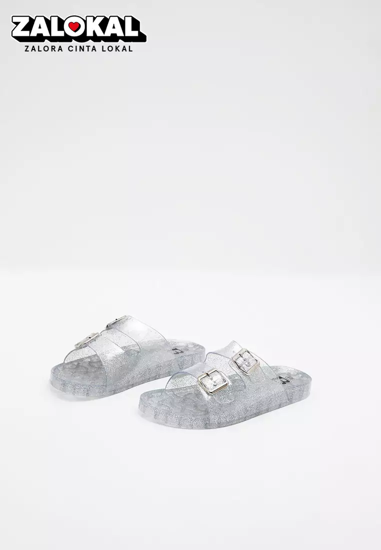 Sofia Melda Jelly Sandal Silver
