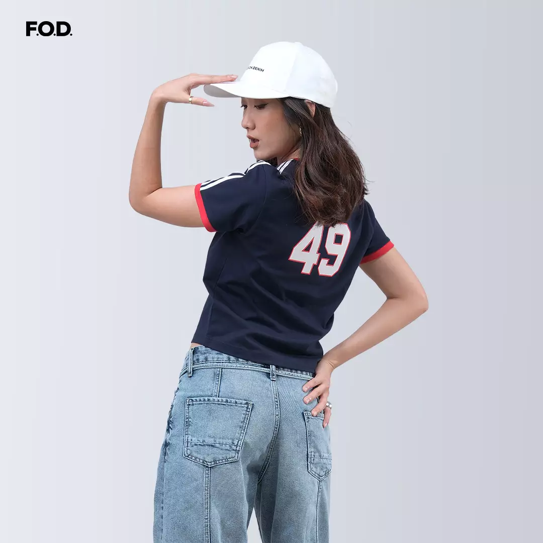 Kaos Wanita Baby Tee 49's Club Navy