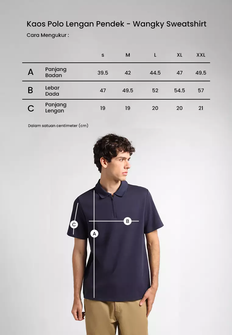 MANZONE - Polo Shirt Lengan Pendek Pria Grim 2 Slim Fit - Navy