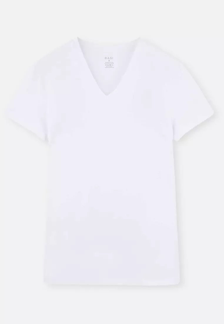 Buy EROS White Shapewear Tanktop, Horizontal Striped, U-Neck, Slim